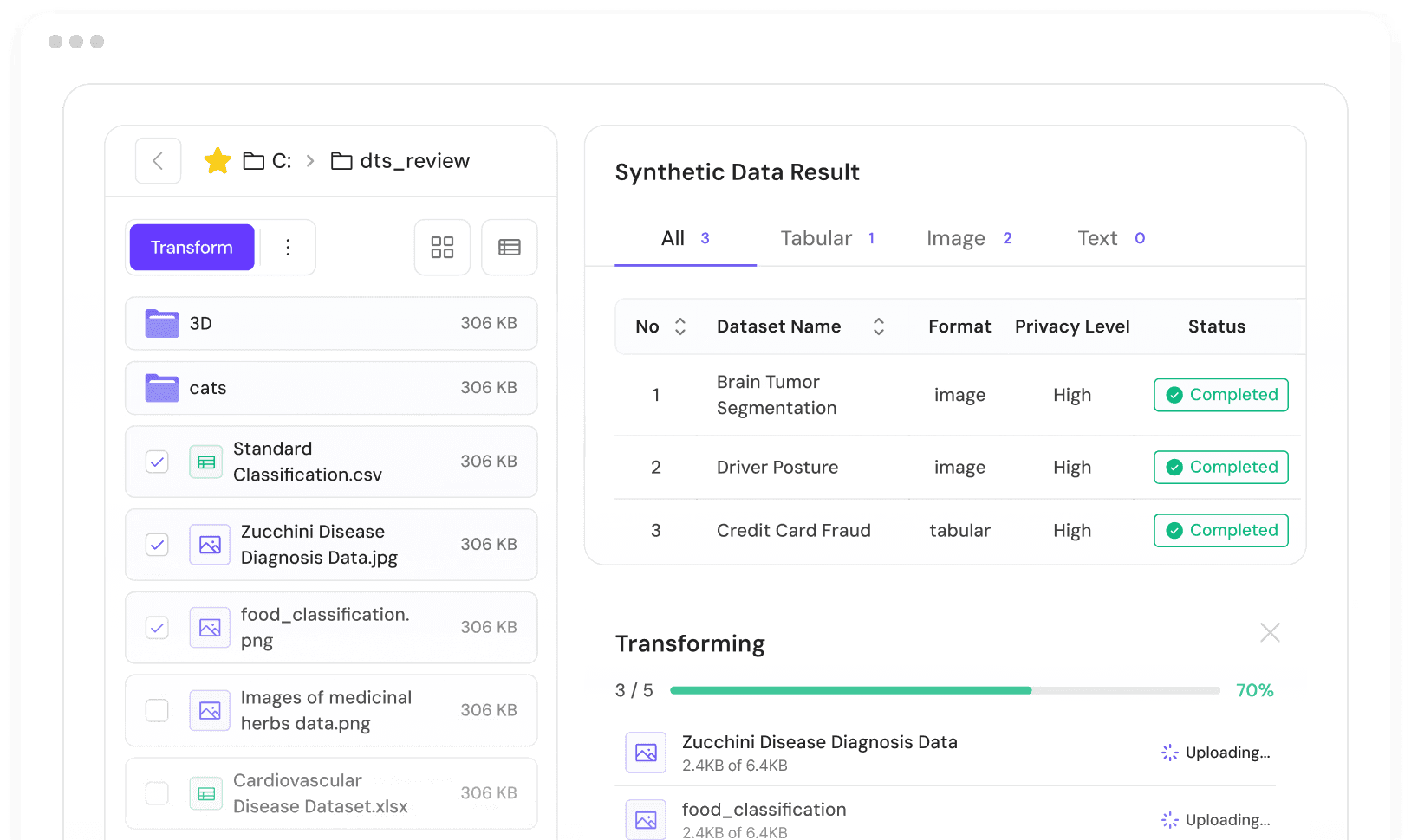 DTS interface